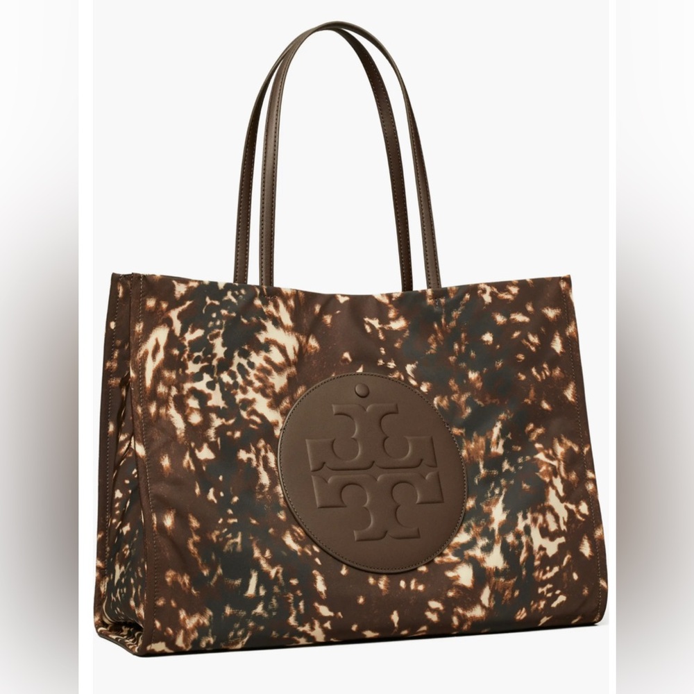 NWOT Tory Burch Ella Print Fall Down Tote Bag - Picture 3 of 16